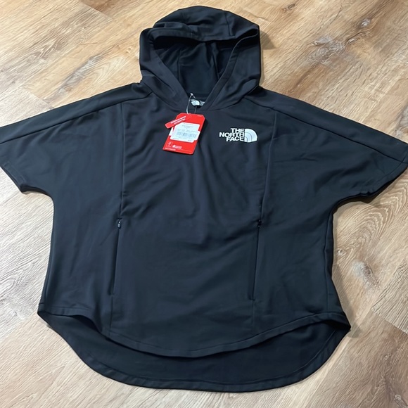 New The North Face Womans Train and Logo Hooded Pullover Top Small - Picture 2 of 8